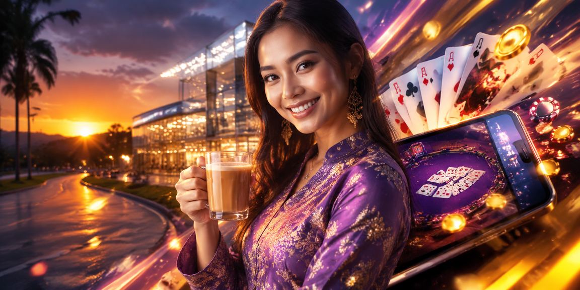 Pemain Malaysia bermain permainan kad melalui aplikasi spa8 di telefon